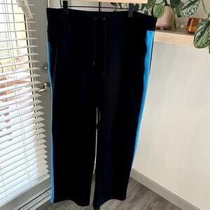 Lauren Active by Ralph Lauren Straight Leg Pants Women M Black Athleisure Y2K